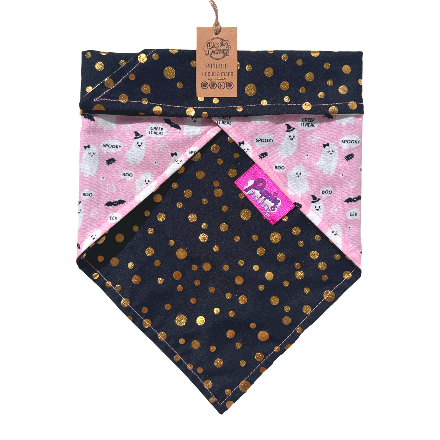 Cute Ghosts Halloween Dog Bandana - Tie on-3
