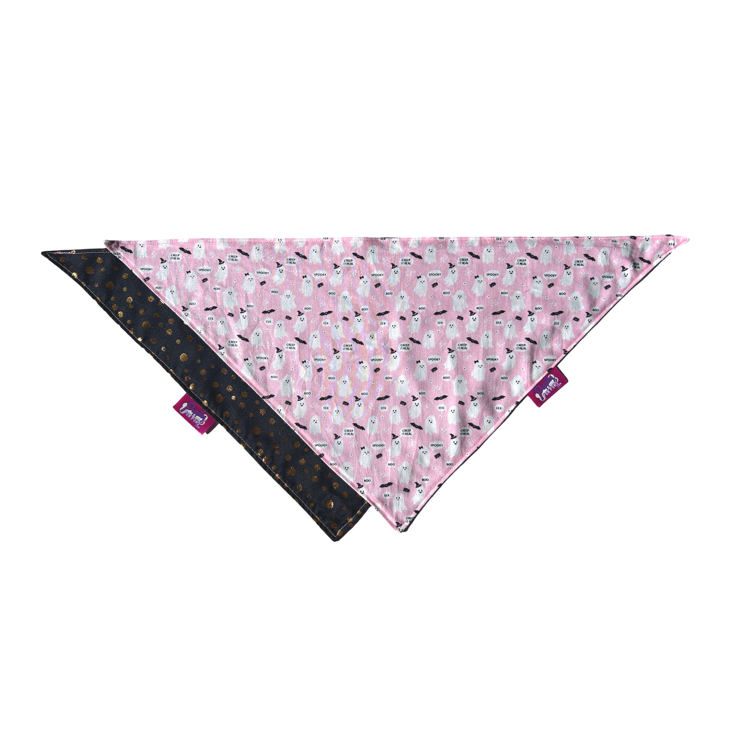 Cute Ghosts Halloween Dog Bandana - Tie on-4