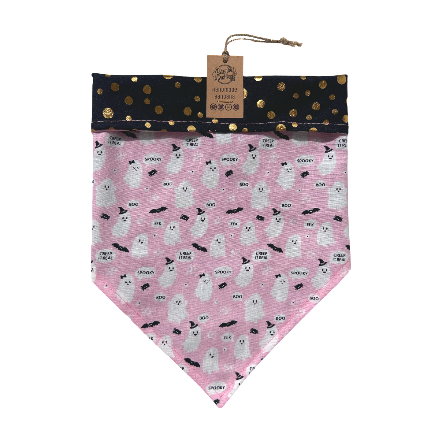 Cute Ghosts Halloween Dog Bandana - Tie on-1
