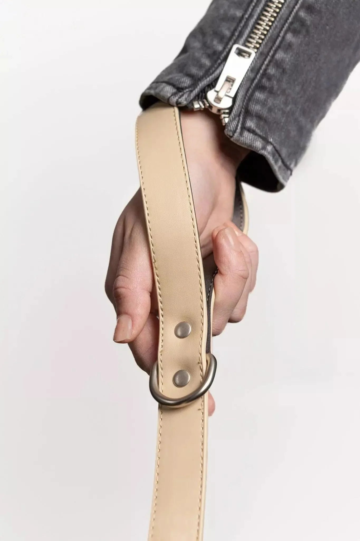 Champagne Fizz Vegan Leather Dog Leash-2