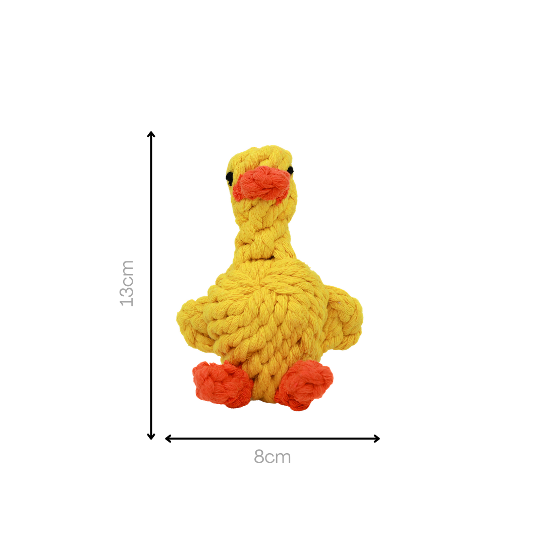 Sunny the Yellow Duck Rope Toy-3