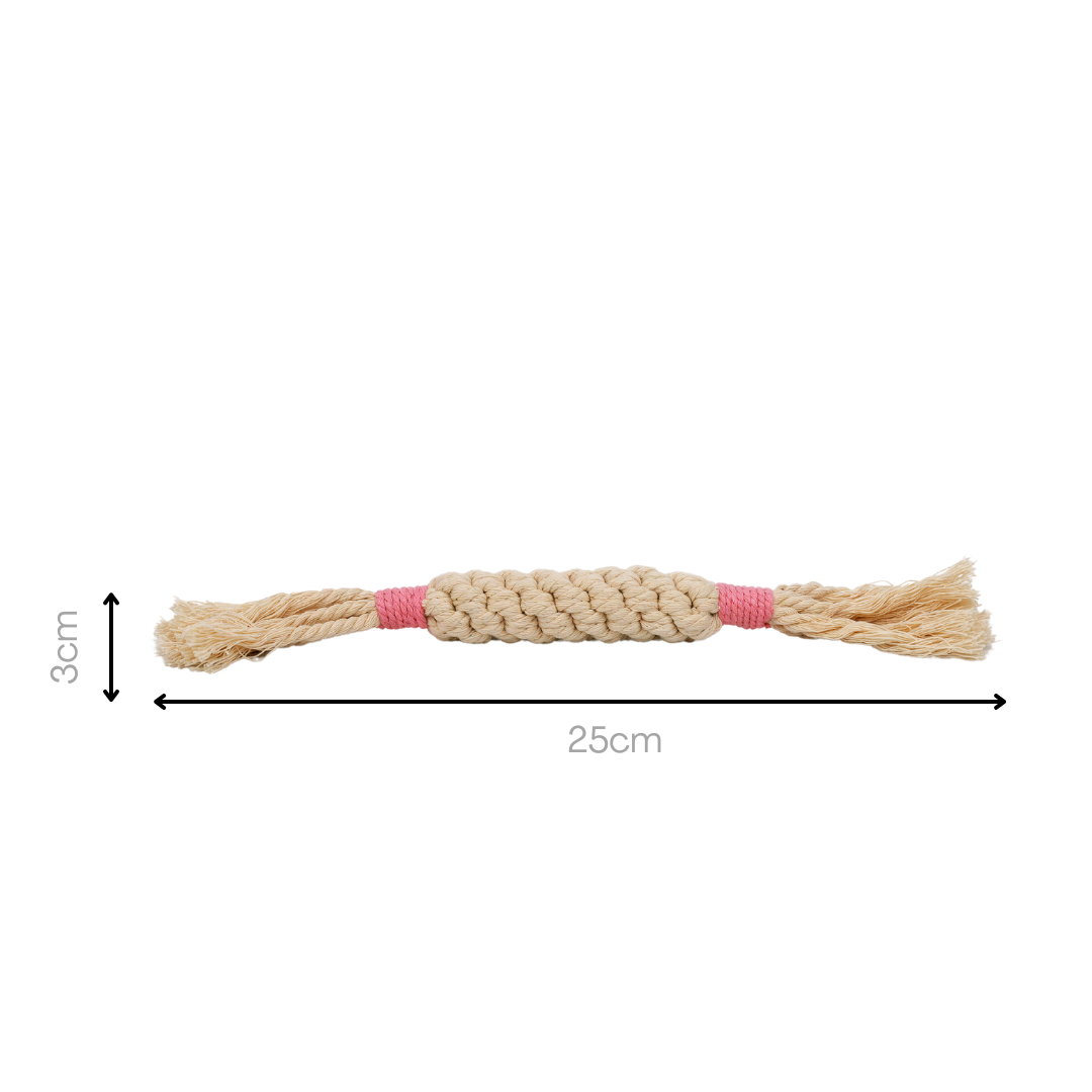 Rainbow Candy Macrame Rope Pet Toy-5