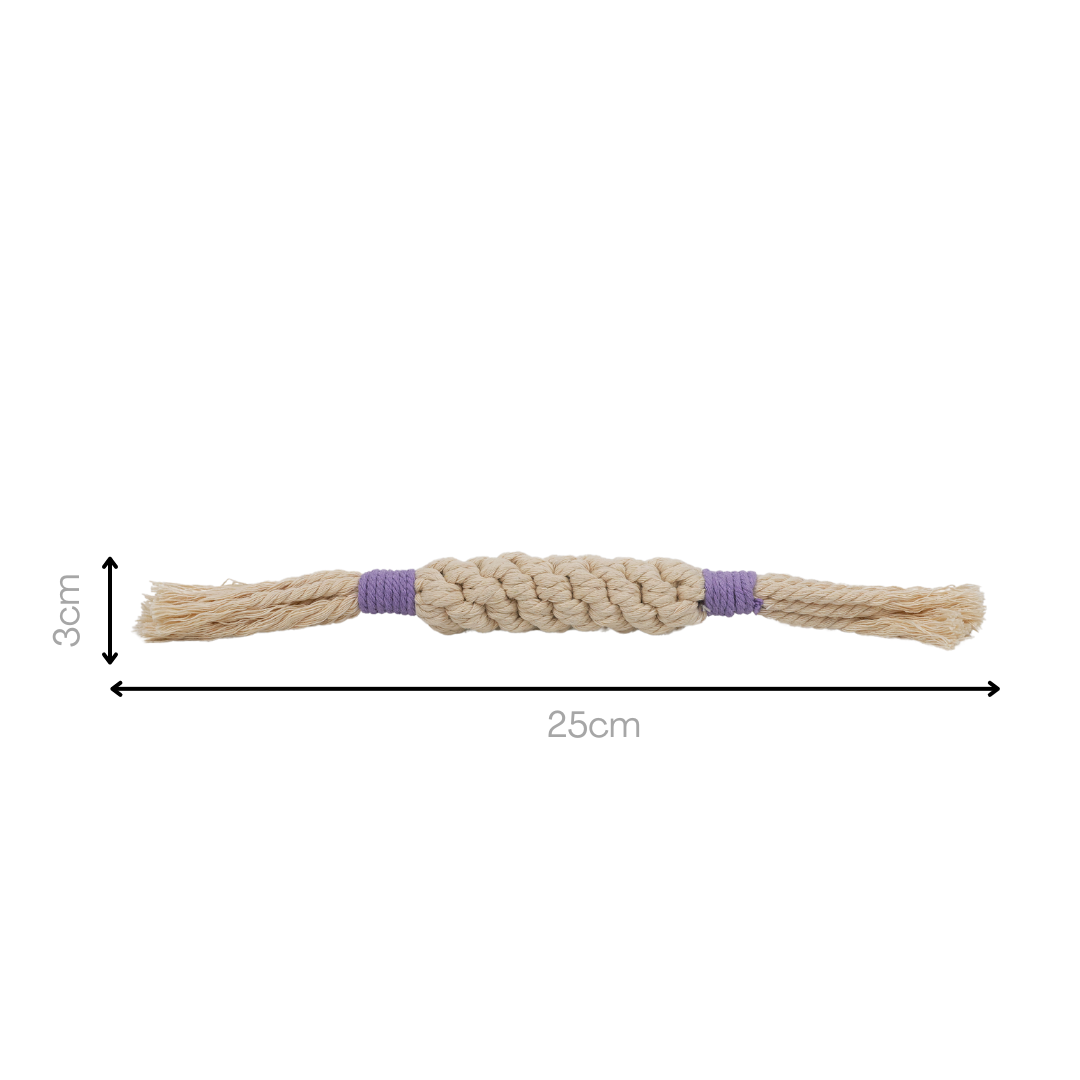 Rainbow Candy Macrame Rope Pet Toy-6