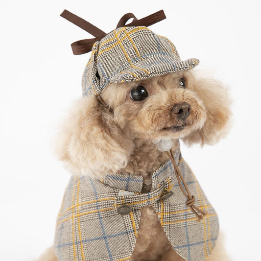 Clever Canine Detective Costume: Stylish And Playful Pet Apparel-0