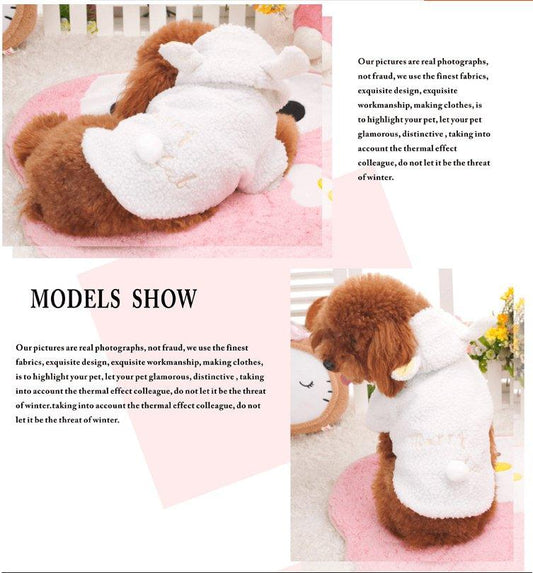 Cozy Woolly Sheep Pet Costume-1