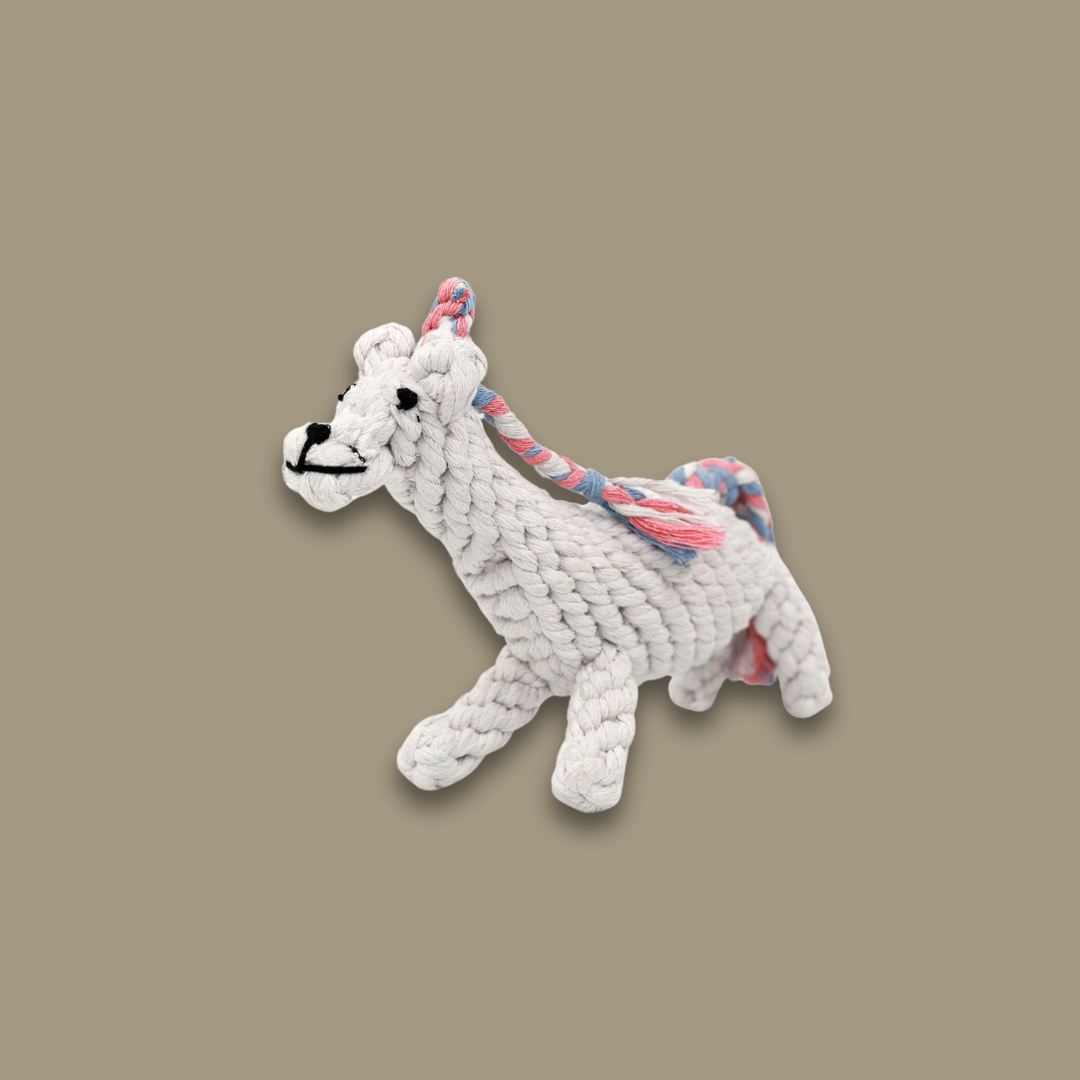 Luna the Unicorn Handmade Rope Toy-1