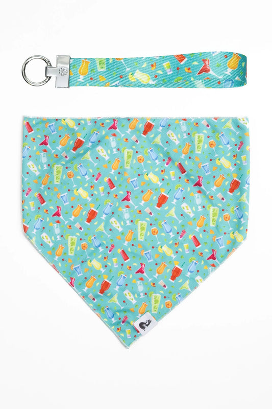 Seaside Sips Dog Bandana & Matching Keychain-0