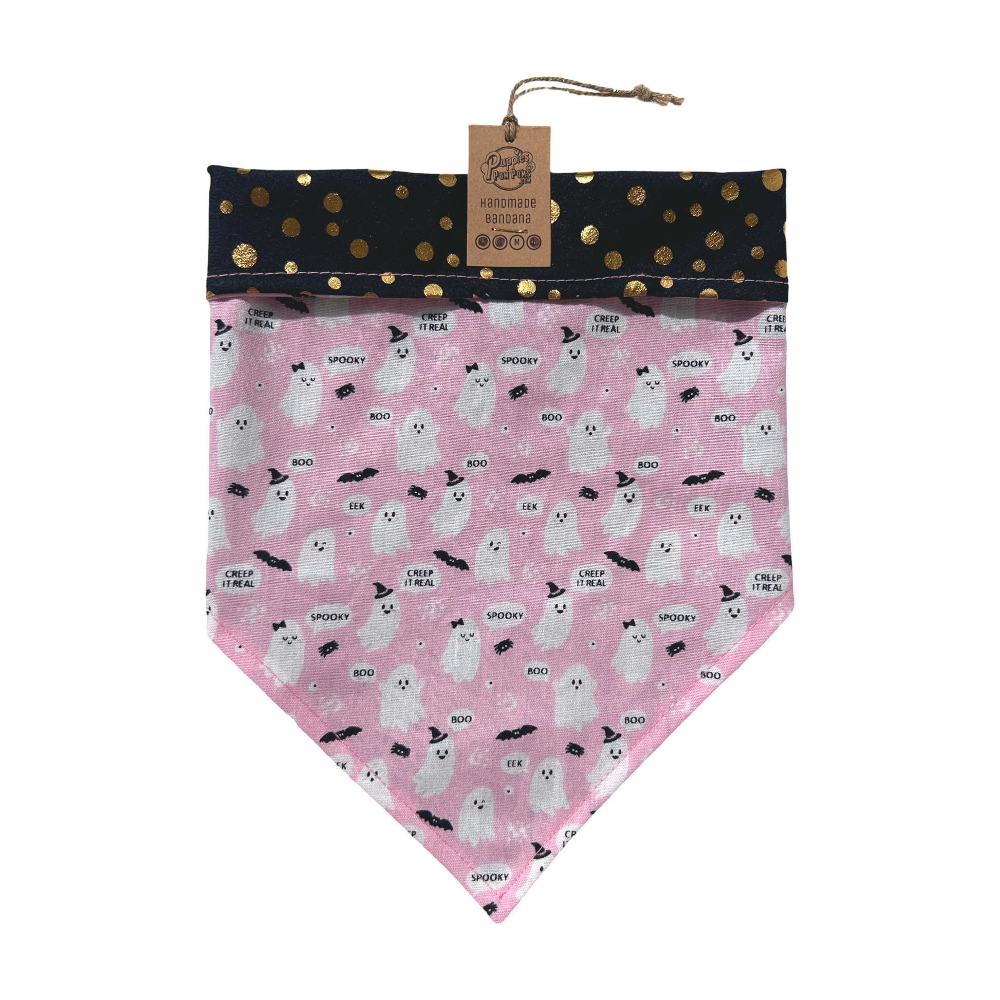 Cute Ghosts Halloween Dog Bandana - Tie on-1