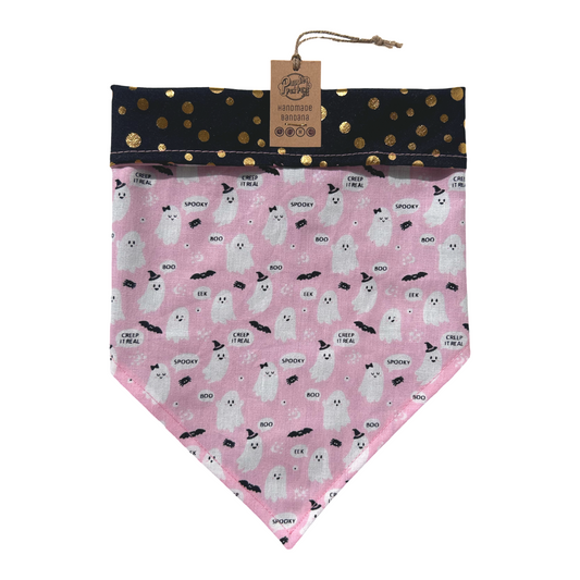 Cute Ghosts Halloween Dog Bandana - Tie on-0