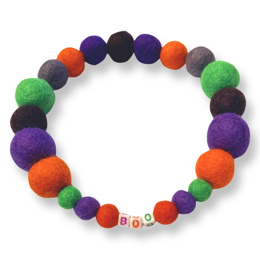 Halloween Pom Pom Dog Collar - BOO-0