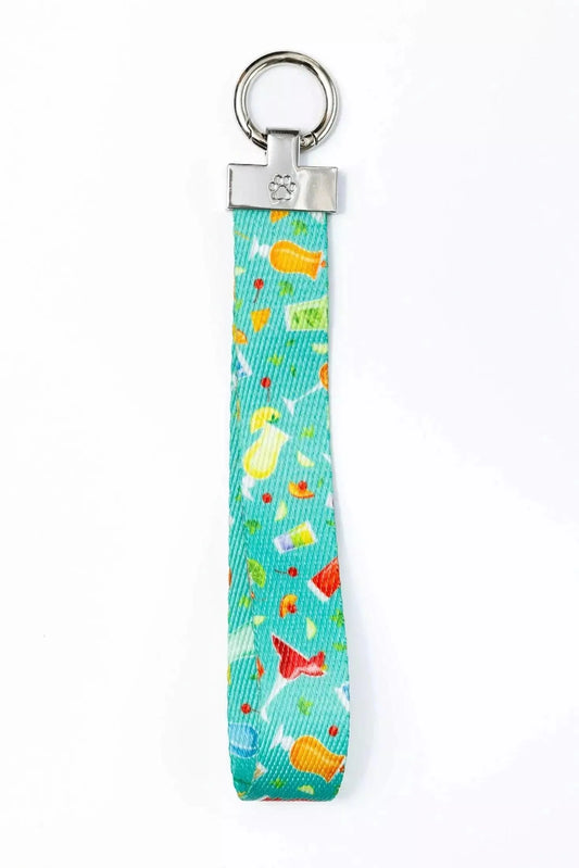 Seaside Sips Wristlet Keychain-0