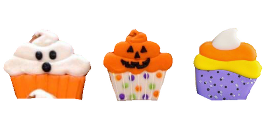 Halloween Cupcakes Dog Treats (Qty 12)-0