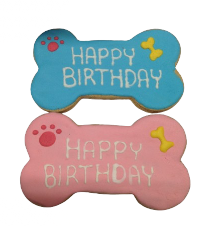5 inch Birthday Dog Bone Treat (Qty 6)-0